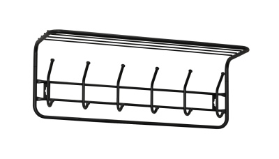 Вешалка с полкой 80 см (черный)
