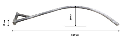 Кресло подвесное двойное Ортис (стойка+основание черный,корзн. корич.,подуш. беж. 3уп. (В))
