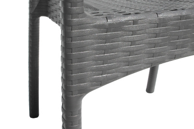 Кресло пластиковое Ola Dom (антрацит)