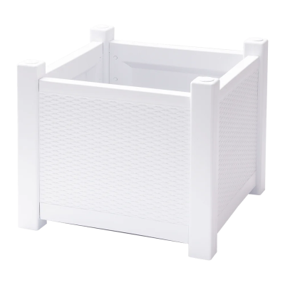 Кашпо Прованс плетеное 70л (белый)