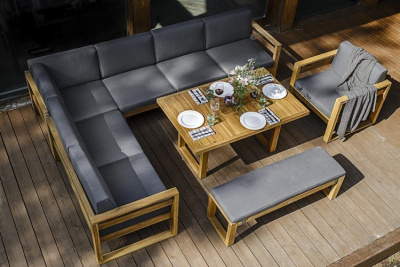 Лаунж зона BOOKA с обеденным столом 