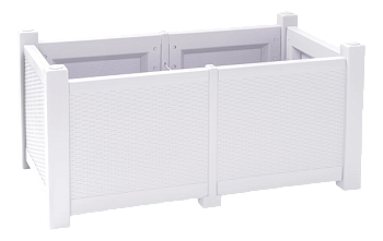 Кашпо плетеное 130л белый