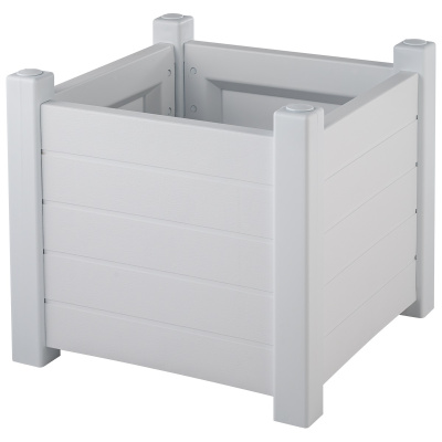 Кашпо Прованс квадратное (белое)