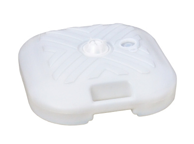 Подставка для зонта  (пластик, квадратная белая)