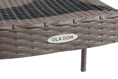 Кресло пластиковое Ola Dom (коричневое)