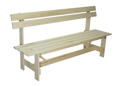 Скамья садовая Кострома со спинкой 1780мм 
