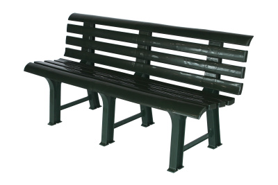 Скамья пластиковая  (темно-зеленая)