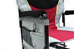 Кресло складное Хаусхальт ННС2/R (2 шт в упаковке (каркас черный, ткань красная (винный)) 