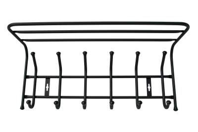 Вешалка настенная ВП6 6 крючков (черный)