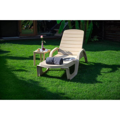 Лежак  Прованс пластик (бежевый) 