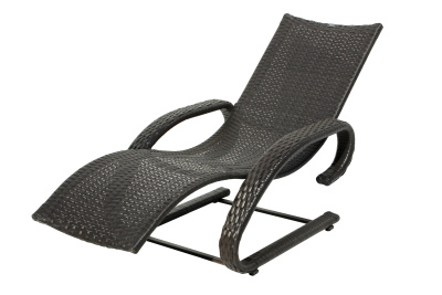 Лежак -шезлонг Модена ротанг искусственный (коричневый) , 2 уп.