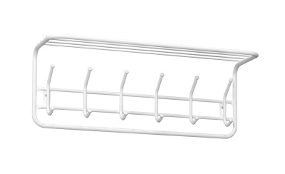 Вешалка с полкой 80 см (белый)