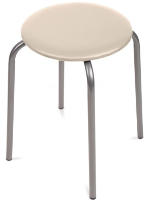 Табурет  Эконом-2 (круглое сиденье), слоновая кость
