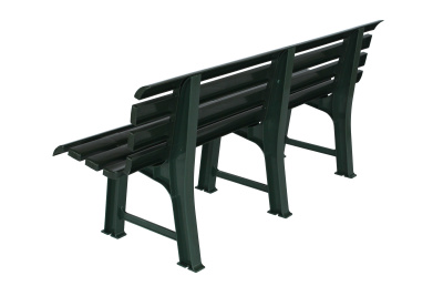 Скамья пластиковая  (темно-зеленая)