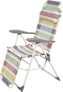 Ника К3 каркас серый, ткань с цветными полосками