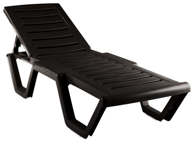 Лежак  Атлант пластик (шоколад) 