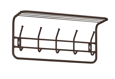 Вешалка с полкой 60 см (медный антик)