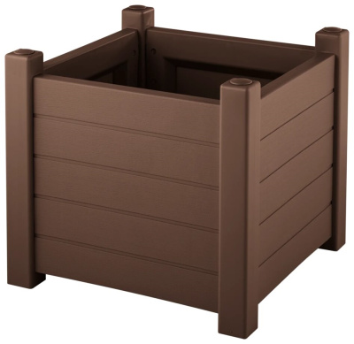 Кашпо Прованс квадратное (какао)