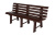 Скамья пластиковая  (коричневая)