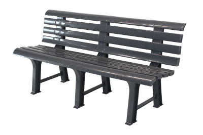 Скамья пластиковая  (антрацит)