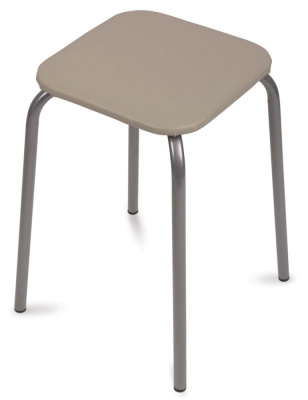 Табурет  Эконом-3 (квадратное сиденье), бежевый