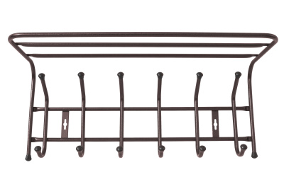 Вешалка настенная ВП6 6 крючков (медный антик)