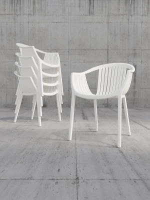 Стул пластиковый ЭСКАЛЕЙТ белый