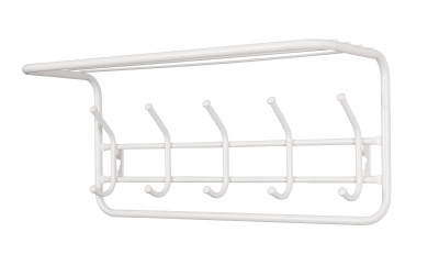 Вешалка с полкой 60 см (белый)