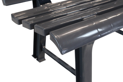 Скамья пластиковая  (антрацит)