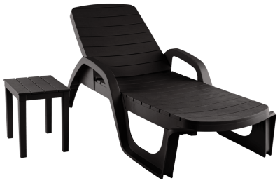 Лежак  Прованс пластик (шоколад) 