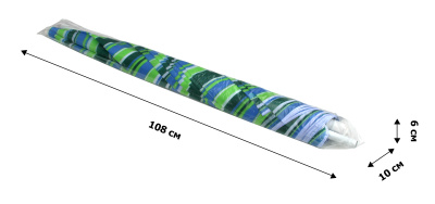 Зонт  2,0м бирюзовая полоска (уп.12шт.) 2 части