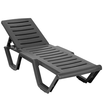 Шезлонг Атлант антрацит (1)