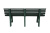 Скамья пластиковая  (темно-зеленая)