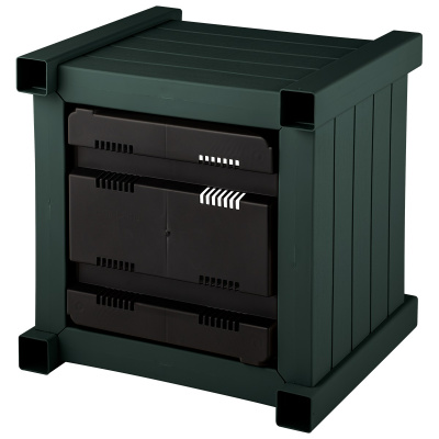 Кашпо Прованс квадратное (темно-зеленый)