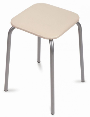 Табурет  Эконом-3 (квадратное сиденье), слоновая кость