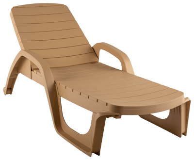 Лежак  Прованс пластик (бежевый) 