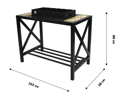 Мангал разборный Везувий 1 уп