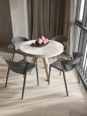 Стул пластиковый ЕВОК черный