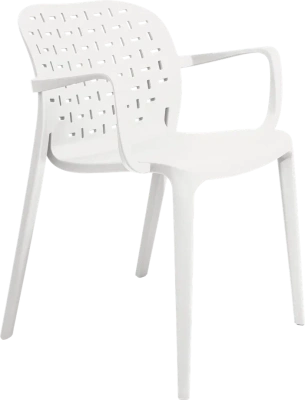 Кресло пластиковое КОСМО OLA DOM (белый)