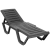 Лежак  Атлант пластик (графит) 