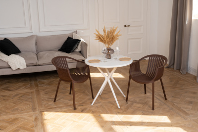 Стул пластиковый ЭСКАЛЕЙТ коричневый