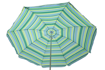 Зонт  2,0м бирюзовая полоска (уп.12шт.) 2 части