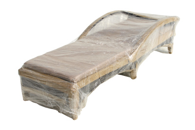 Лежак  Мальта-2 ротанг искусственный (коричневый) матрас бежевый