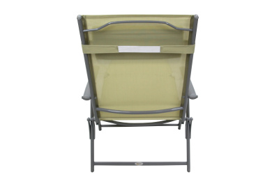 Лежак -шезлонг Маркус текстилен (молочный) (1 уп)