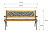 Лавочка садовая WR5107 1250х520хН740мм Лавочка садовая WR5107 1250х520хН740мм