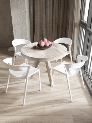 Стул пластиковый ЕВОК белый