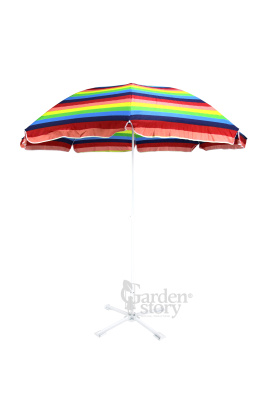 Зонт  2,4м разноцветный (12шт в уп.) 2 части