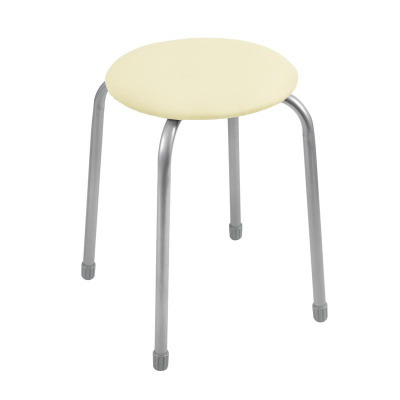 Табурет  Классика-2 (круглое сиденье), светло-бежевый
