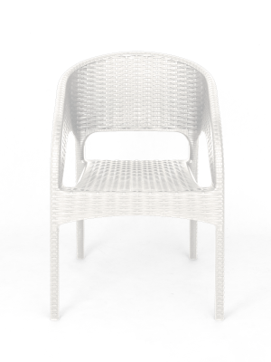 Кресло пластиковое Ola Dom (белое)