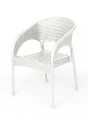 Кресло пластиковое Ola Dom (белое)